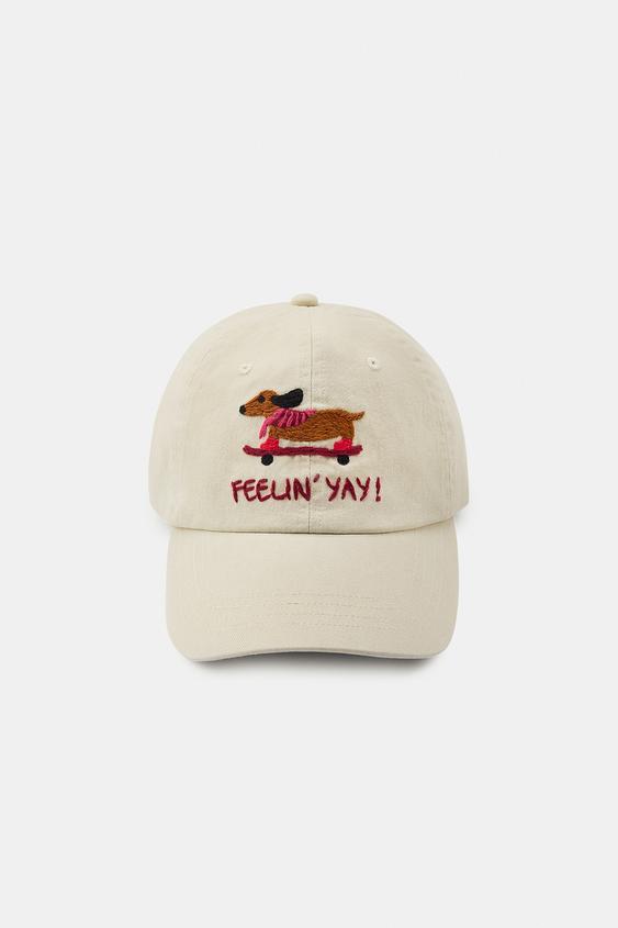 FİTİLLİ KUMAŞ İŞLEMELİ TEKİR PATEN ŞAPKA