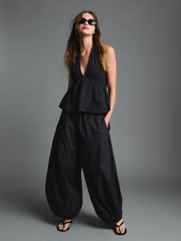 POPLİN BLOOMER PANTOLON