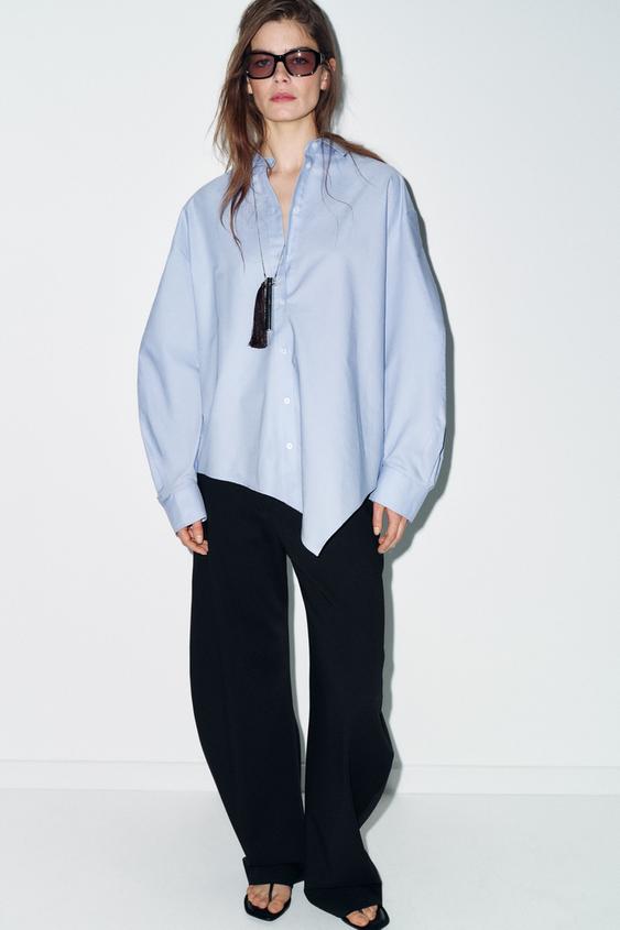 ASİMETRİK OXFORD GÖMLEK