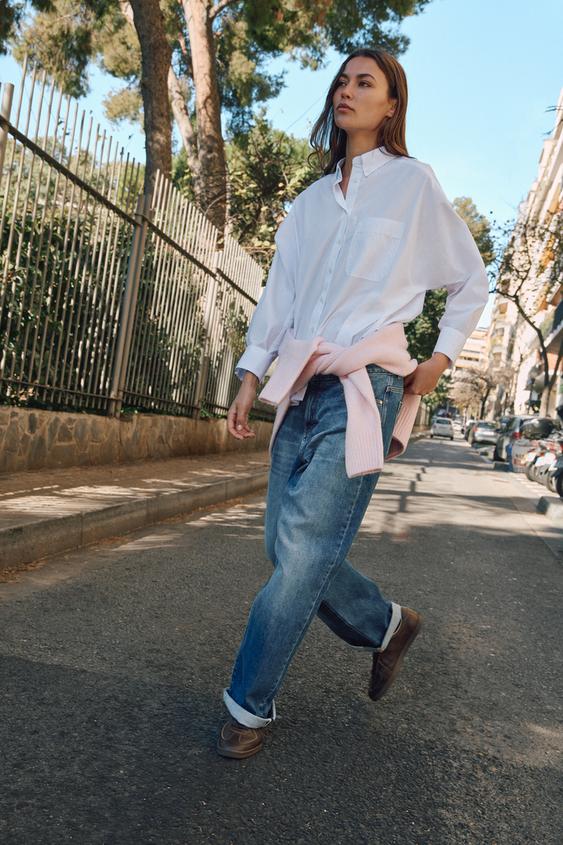 CEPLİ POPLİN GÖMLEK