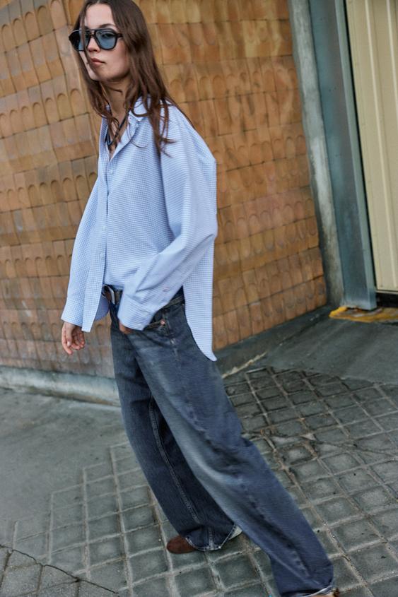 KARELİ OXFORD GÖMLEK