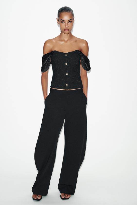 BUKLET KUMAŞ KOMBİNE TOP