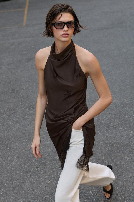 HALTER YAKA SLIP ELBİSE