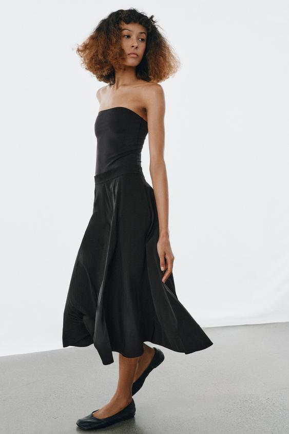 ZW KOLEKSİYON KATLI MİDİ ETEK