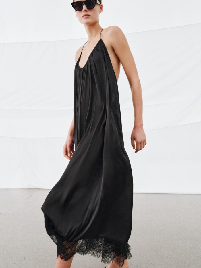 ZW COLLECTION HALER SATEN DANTEL ELBİSE