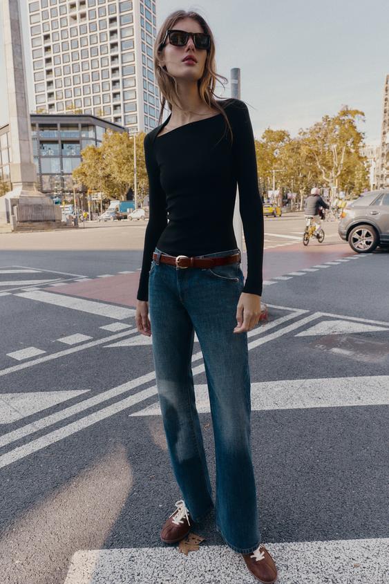 FİTİLLİ UZUN KOLLU T-SHIRT