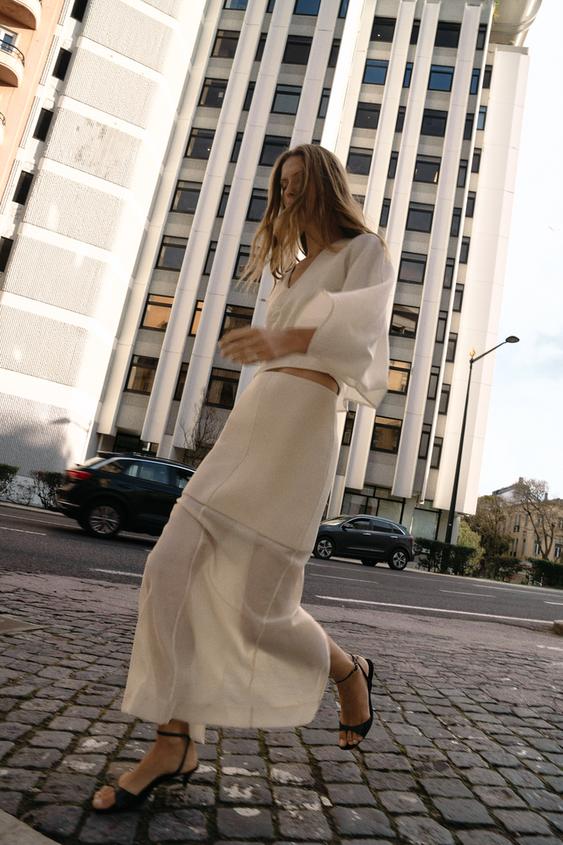 KONTRAST TRİKO DÜZ ETEK