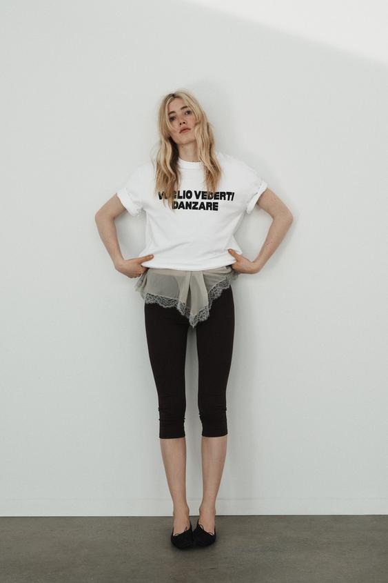 ÖNÜ YAZILI T-SHIRT