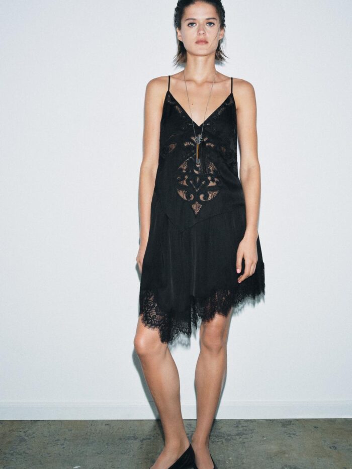 ZW COLLECTION ASİMETRİK KISA ELBİSE