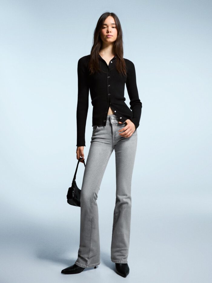 DÜŞÜK BEL KAPAKLI BOOTCUT JEAN