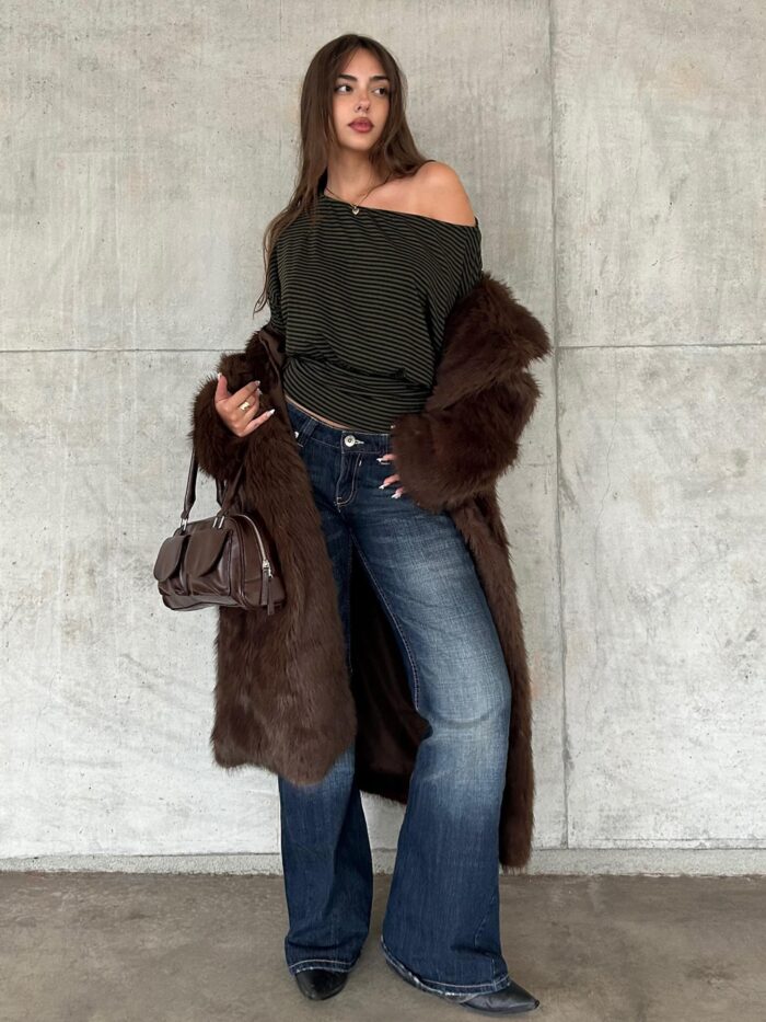 DÜŞÜK BEL BAGGY FİT ÇAN JEAN