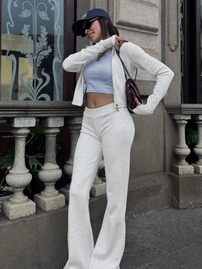 MODAL KARIŞIMLI YUMUŞAK FLARE FİT PANTOLON