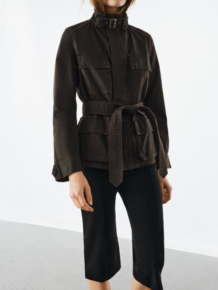 ZW KOLEKSİYONU MUMLU GÖRÜNÜMLÜ CEKET