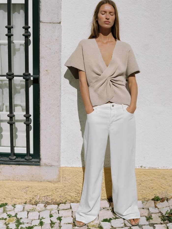 DÜĞÜMLÜ TRİKO TOP