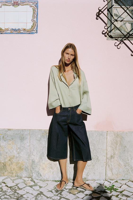 Z1975 UZUN PAÇA DENİM BERMUDA