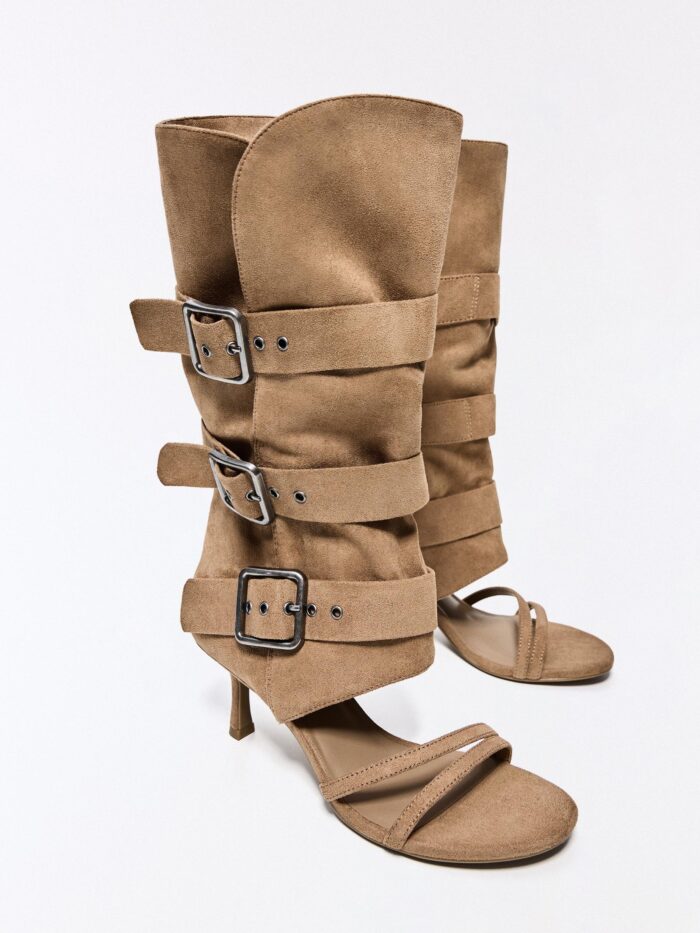 TOPUKLU PANTOLON SANDALİT TOKALI