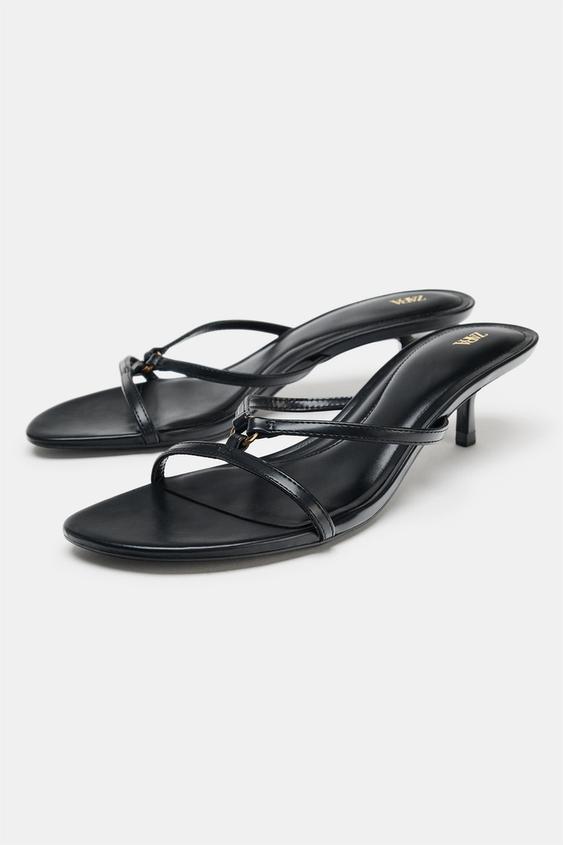 METAL DETAYLI KITTEN SANDALET