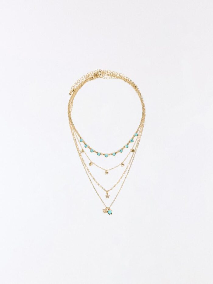 4'LÜ TAŞLI KOLYE SETİ