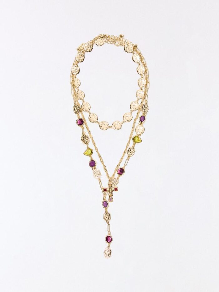 3'LÜ TAŞLI KOLYE SETİ