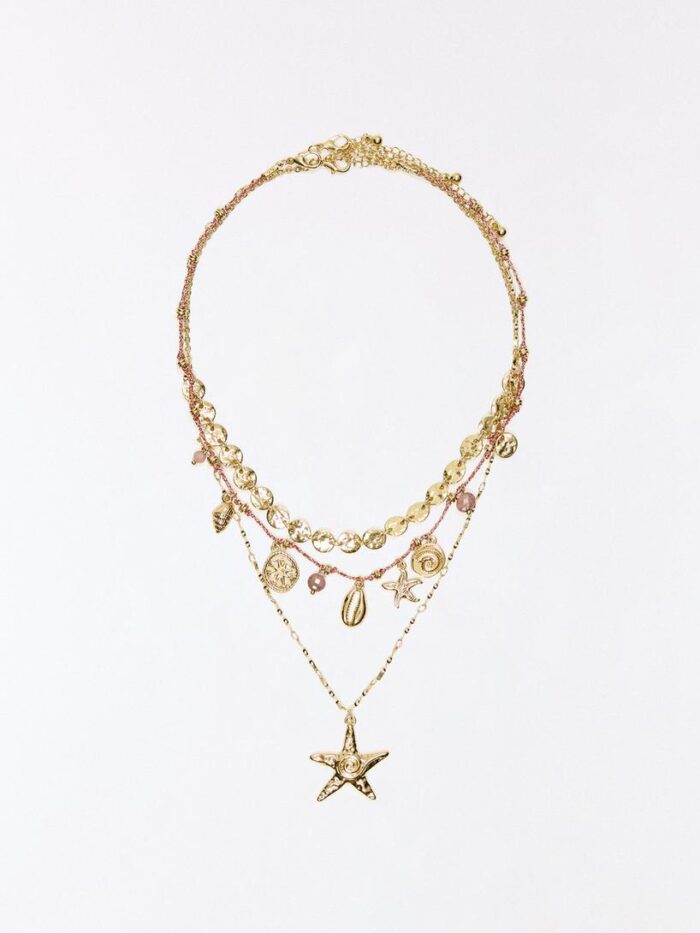 3'LÜ DENİZ TEMALI KOLYE SETİ