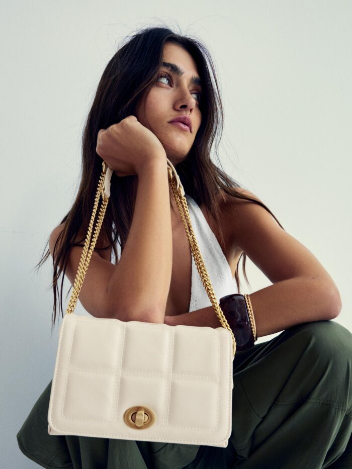 KAPİTONE MİNİ SUNİ DERİ ÇANTA