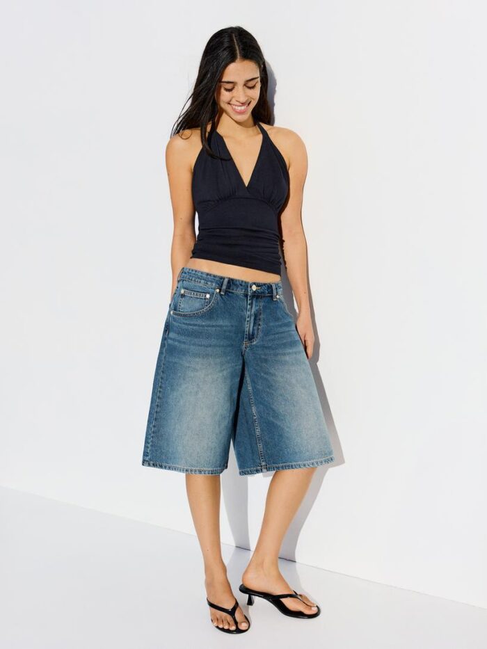 BÜZGÜLLÜ HALTER TOP