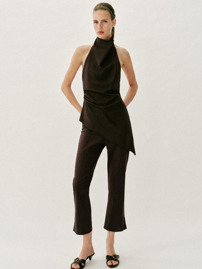 MİNİ ÇAN KETEN PANTOLON