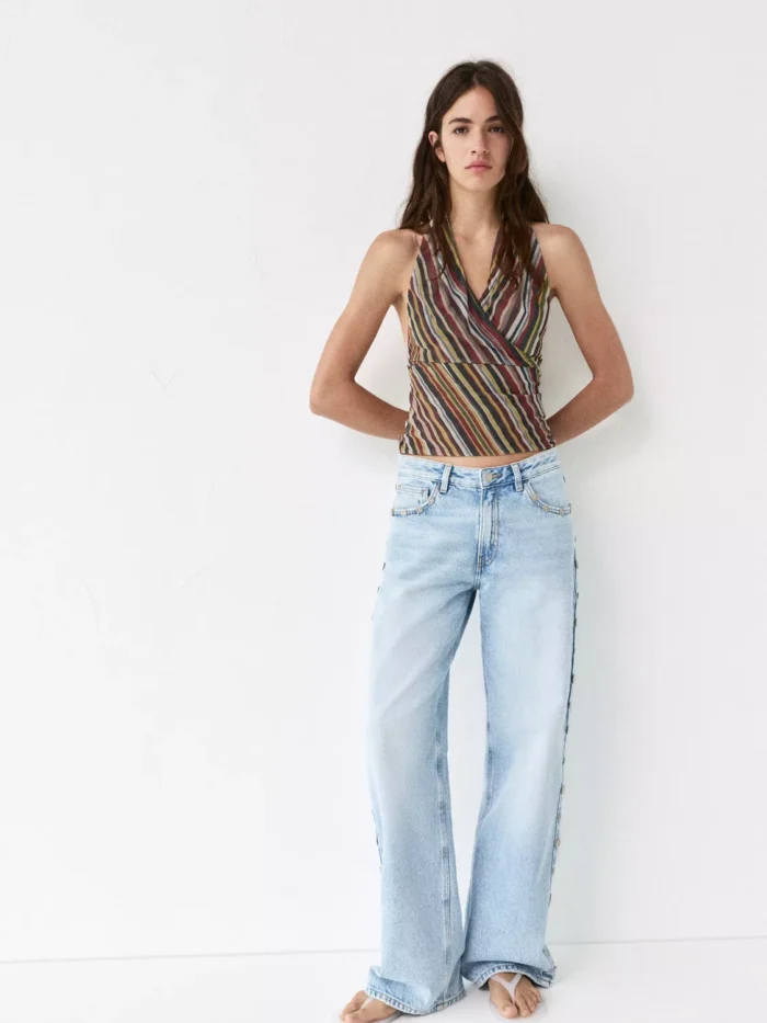 ÇİZGİLİ HALTER TOP