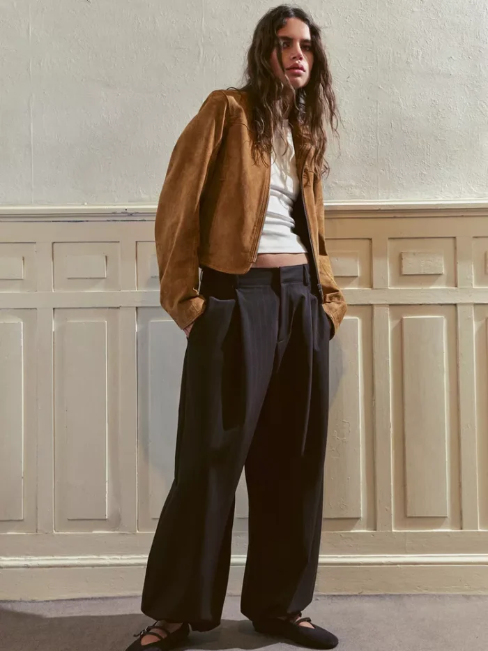 ŞALVAR PANTOLON ÇİZGİLİ PİLELİ