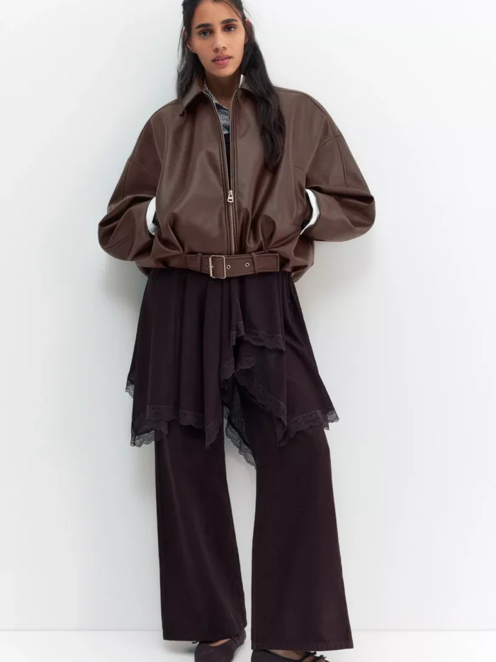 SUNİ DERİ BALON CEKET