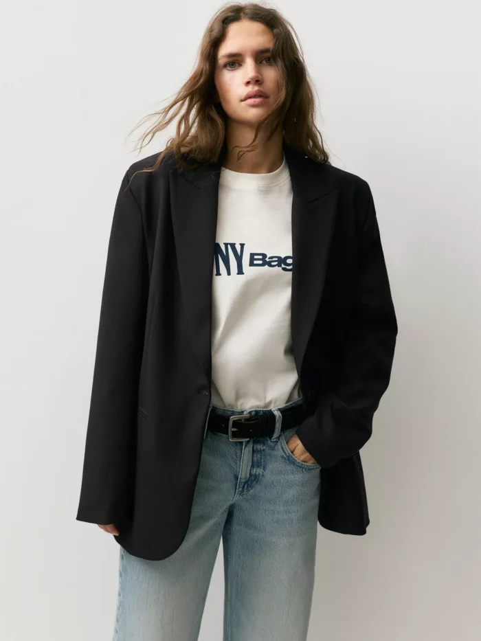SİYAH RENK OVERSİZE BLAZER