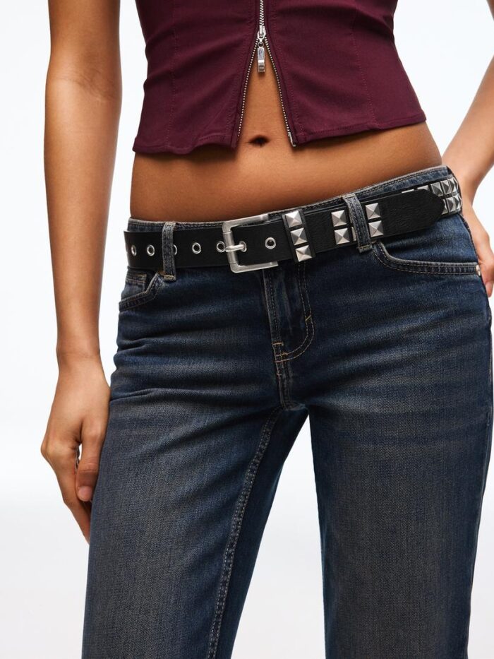 ZIMBALI SUNİ DERİ KEMER