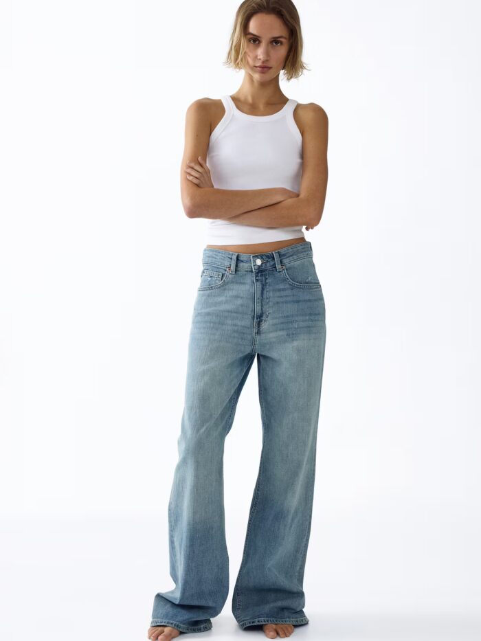 WIDE HIGH WAIST JEANS
