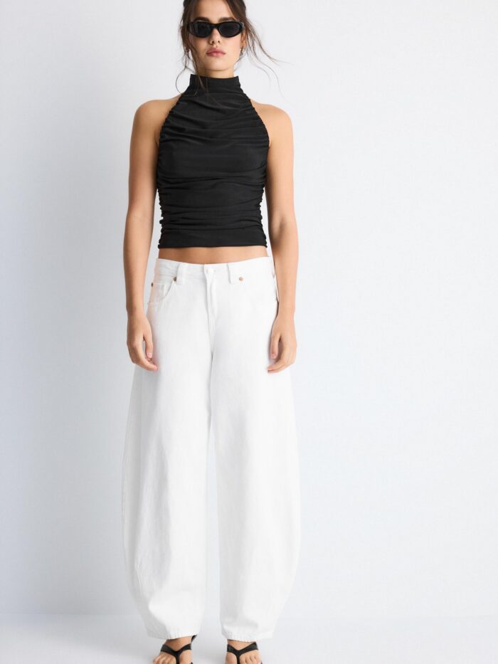 BÜZGÜLÜ HALTER TOP